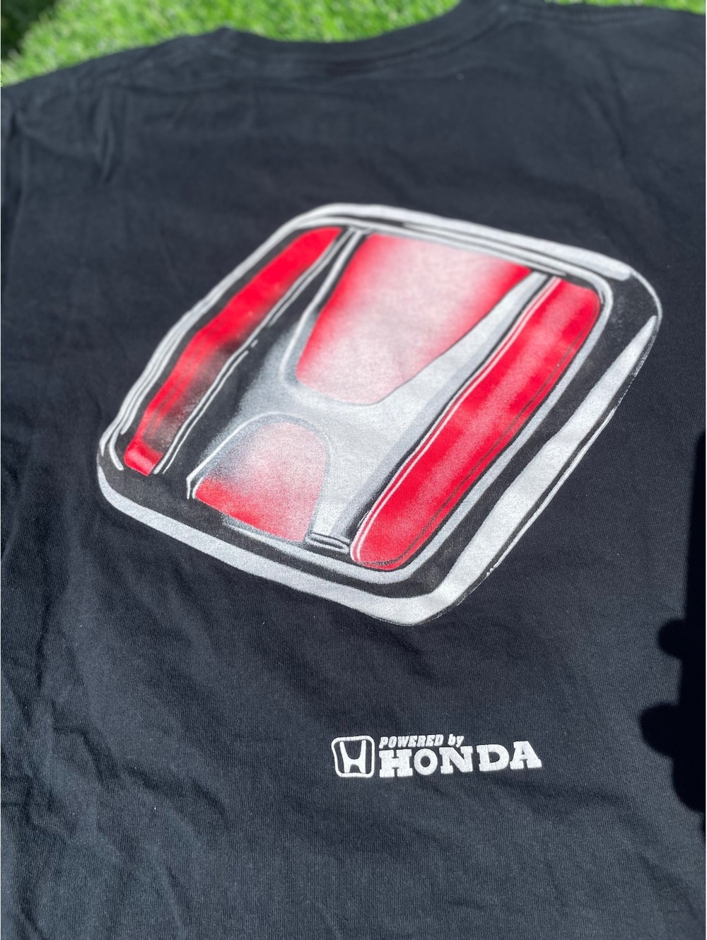 Honda Black Graphic T-Shirt Medium Tultex 100% Cotton